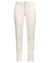 Berwich Woman Pants Ivory Size 12 Cotton, Elastane In White