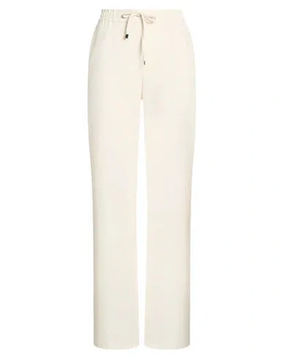 Berwich Woman Pants Ivory Size 4 Polyester, Viscose, Elastane In White