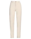 Berwich Woman Pants Ivory Size 6 Polyester, Elastane In White