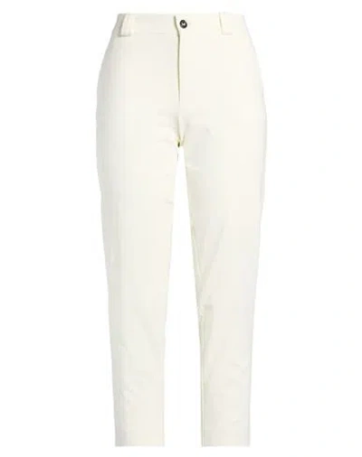 Berwich Woman Pants Ivory Size 8 Cotton, Polyamide, Elastane In White