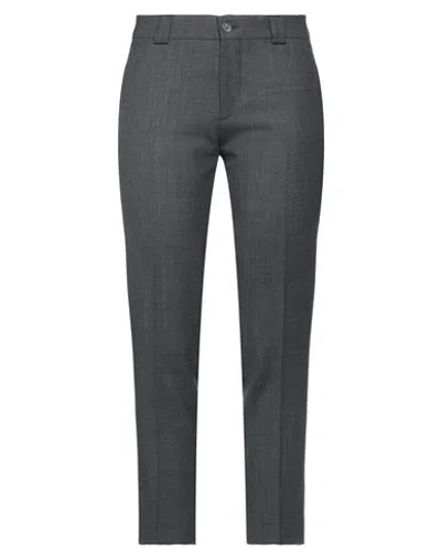 Berwich Woman Pants Lead Size 12 Polyester, Virgin Wool, Elastane In Grey