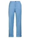 Berwich Woman Pants Light Blue Size 6 Polyester, Viscose, Elastane In Blue