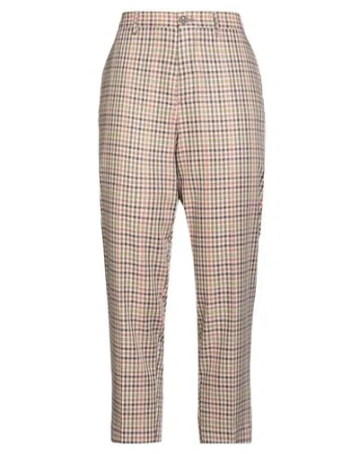 Berwich Woman Pants Light Pink Size 10 Polyester, Viscose