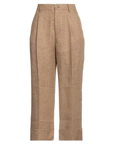 Berwich Woman Pants Acid Green Size 8 Linen