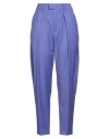 Berwich Woman Pants Mauve Size 6 Polyester, Viscose, Elastane In Purple