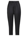 Berwich Woman Pants Midnight Blue Size 10 Polyester, Viscose, Elastane In Black