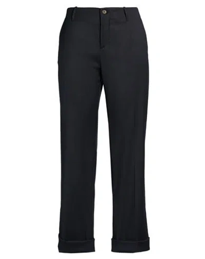 Berwich Woman Pants Midnight Blue Size 6 Polyester, Viscose, Elastane