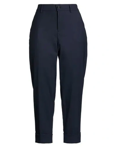 Berwich Woman Pants Midnight Blue Size 8 Polyester, Virgin Wool, Elastane