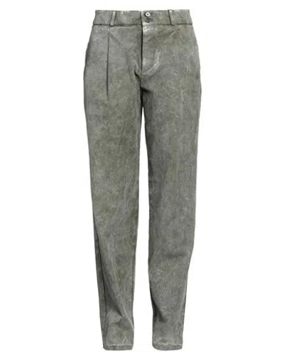 Berwich Woman Pants Military Green Size 8 Cotton, Elastane