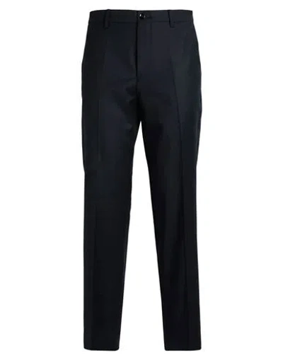 Berwich Woman Pants Navy Size 4 Virgin Wool, Cashmere, Elastane In Blue