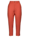 Berwich Woman Pants Orange Size 6 Polyester, Virgin Wool, Elastane