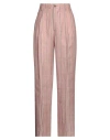 Berwich Woman Pants Pink Size 4 Linen