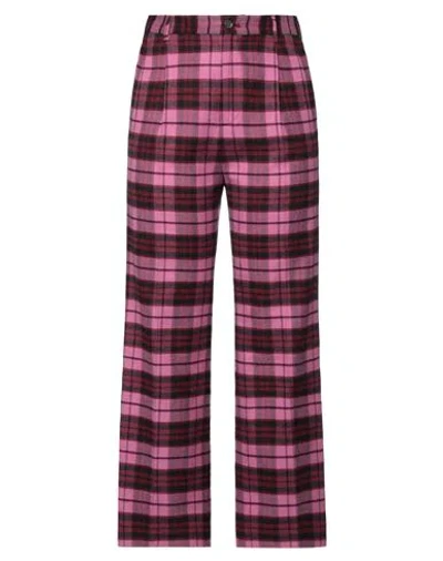 Berwich Woman Pants Pink Size 8 Cotton