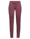 Berwich Woman Pants Plum Size 8 Cotton, Elastane