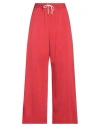 Berwich Woman Pants Red Size 6 Cotton, Silk, Elastane In Red