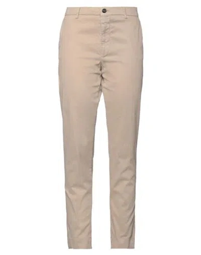 Berwich Woman Pants Sand Size 6 Cotton, Polyester, Elastane In Beige