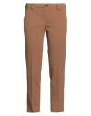 Berwich Woman Pants Sand Size 2 Polyester, Elastane In Brown