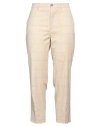 Berwich Woman Pants Sand Size 6 Cotton, Elastane In Beige