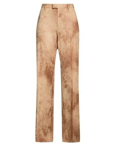 Berwich Woman Pants Sand Size 8 Polyester, Elastane In Beige
