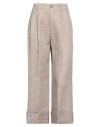 Berwich Woman Pants Sky Blue Size 2 Linen