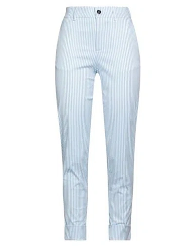 Berwich Woman Pants Sky Blue Size 4 Cotton, Polyamide, Elastane