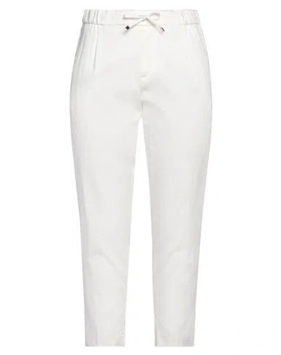 Berwich Woman Pants White Size 12 Lyocell, Elastane