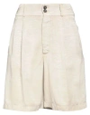 Berwich Woman Shorts & Bermuda Shorts Beige Size 2 Viscose