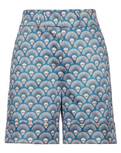 Berwich Woman Shorts & Bermuda Shorts Deep Teal Size 6 Polyester In Green