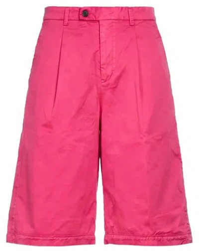 Berwich Woman Shorts & Bermuda Shorts Magenta Size 2 Cotton, Viscose, Elastane In Pink