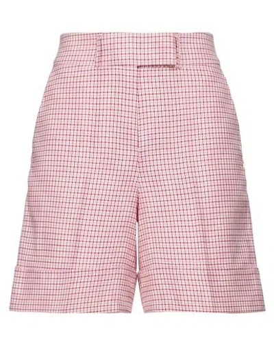Berwich Woman Shorts & Bermuda Shorts Pink Size 2 Linen