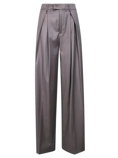 Berwich Women's Single-pleat Tailored Trousers In Marrone