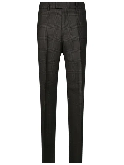Berwich Women's Wide-leg Wool Trousers In Marrone