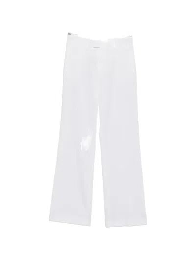 Berwich Palazzo Pants In White