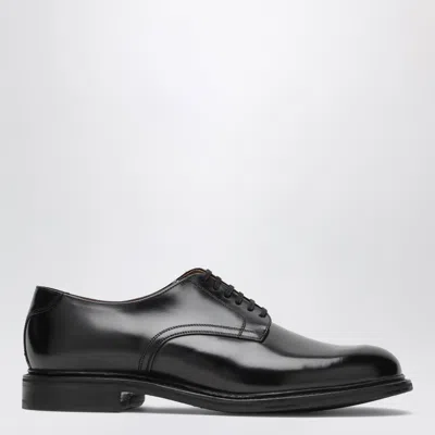 Berwick 1707 Black Leather Derby Shoes
