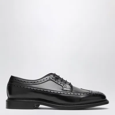 Berwick 1707 Black Leather Derby Shoes