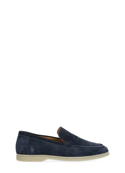 Berwick 1707 Blue Suede Leather Loafers