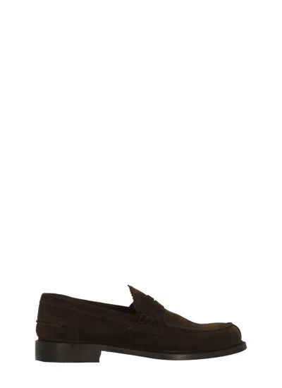 Berwick 1707 Brown Front Mask Suede Loafers