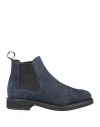 Berwick 1707 Man Ankle Boots Navy Size 7.5 Leather