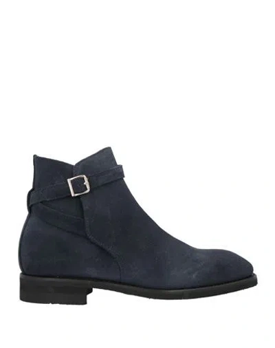 Berwick 1707 Man Ankle Boots Navy Size 9 Leather