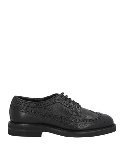 Berwick 1707 Man Lace-up Shoes Black Size 6 Leather