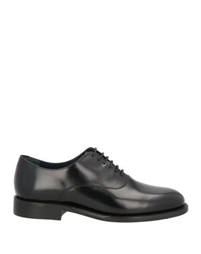 Berwick 1707 Man Lace-up Shoes Black Size 7.5 Leather