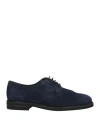 Berwick 1707 Man Lace-up Shoes Navy Size 7.5 Leather