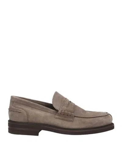 Berwick 1707 Man Loafers Grey Size 8.5 Leather