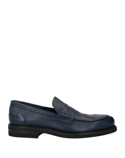 Berwick 1707 Man Loafers Midnight Blue Size 11 Leather