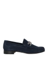 Berwick 1707 Man Loafers Navy Size 8.5 Leather In Navy