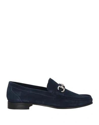 Berwick 1707 Man Loafers Navy Size 8.5 Leather