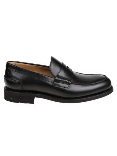 Berwick Black Leather Moccasin With Refined Detailing