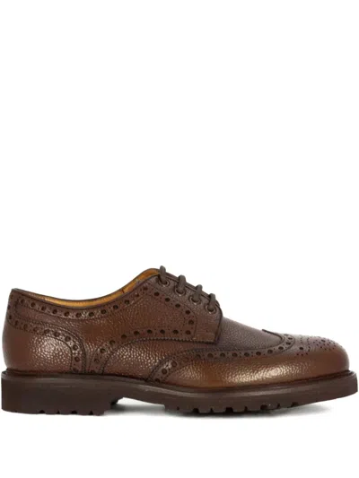 Berwick Shoes Lace-up Fastening Derby Shoes In Brown
