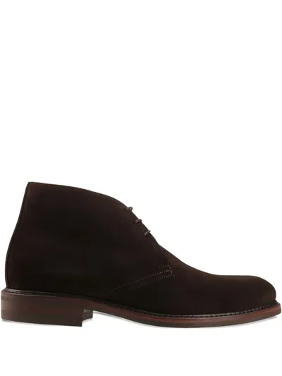 Berwick Shoes Suede Boots In Brown