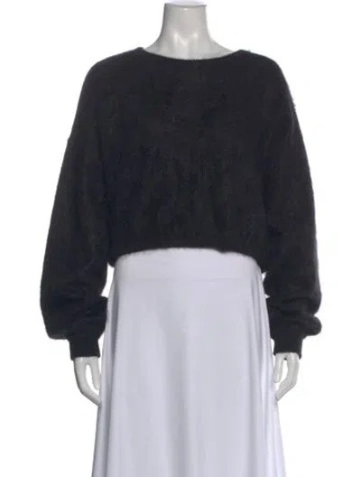 Pre-owned Beryll Cashmere Crew Neck Sweater In Black